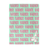 Lofaris Lovely Letter Customized Name Blanket Girl Gift